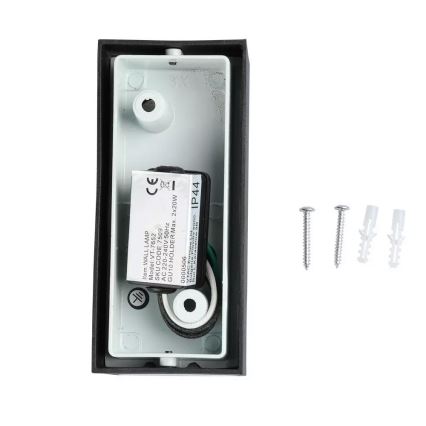 Уличный настенный светильник 2xGU10/20W/230V IP44