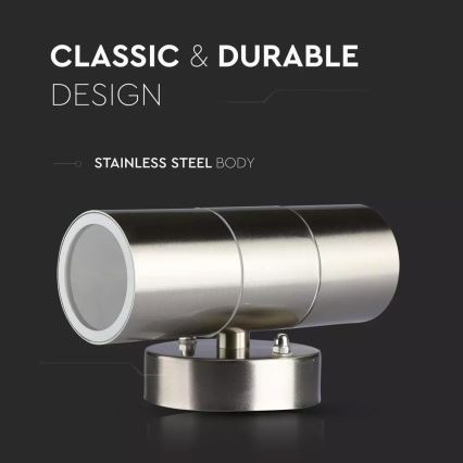 Уличный настенный светильник 2xGU10/35W/230V IP44