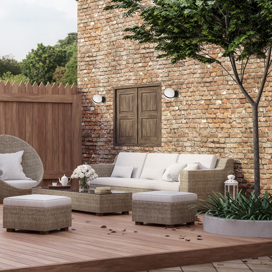 Уличный настенный светильник CIRCULO 1xE27/40W/230V IP44