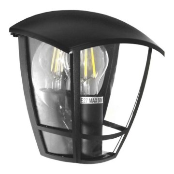 Уличный настенный светильник JULIA 1xE27/50W/230V IP54 черный
