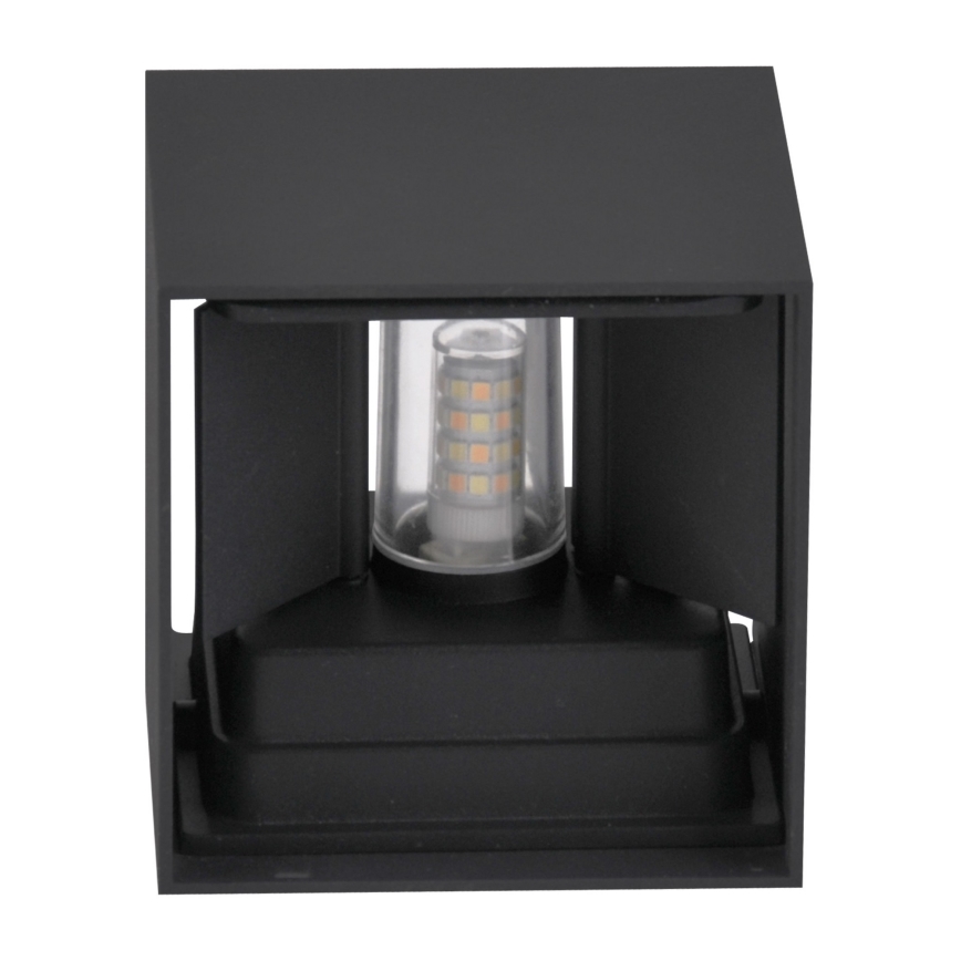 Уличный настенный светильник KIOTO 1xG9/5W/230V IP44 черный