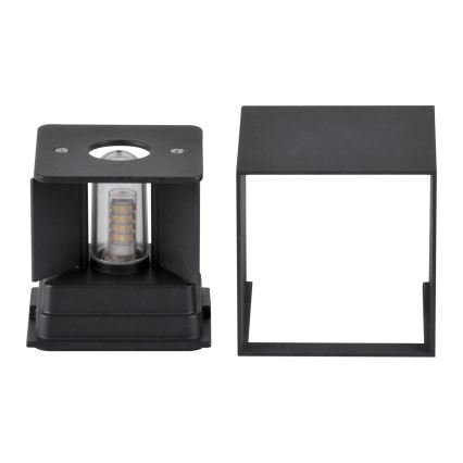 Уличный настенный светильник KIOTO 1xG9/5W/230V IP44 черный