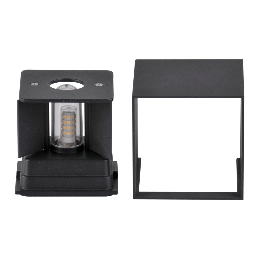 Уличный настенный светильник KIOTO 1xG9/5W/230V IP44 черный