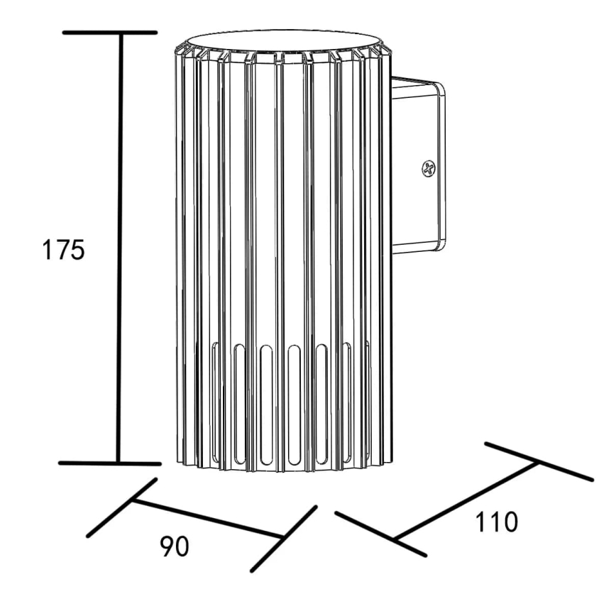 Уличный настенный светильник KUUSAMO 1xE27/20W/230V IP54 антрацит