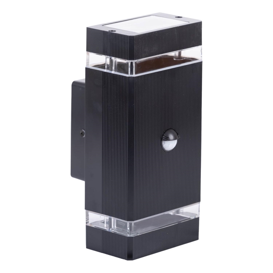 Уличный настенный светильник с датчиком NIZZA 2xGU10/35W/230V IP65