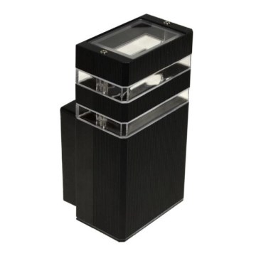Уличный настенный светильник SANTA 1xGU10/30W/230V IP54 черный