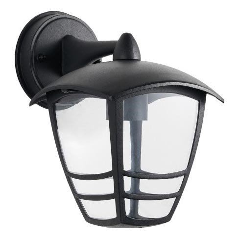 Уличный настенный светильник TEVIO KD 1xE27/60W/230V IP54 черный