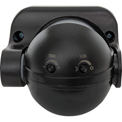 Уличный PIR-датчик движения 1200 Вт/230 В IP44, черный