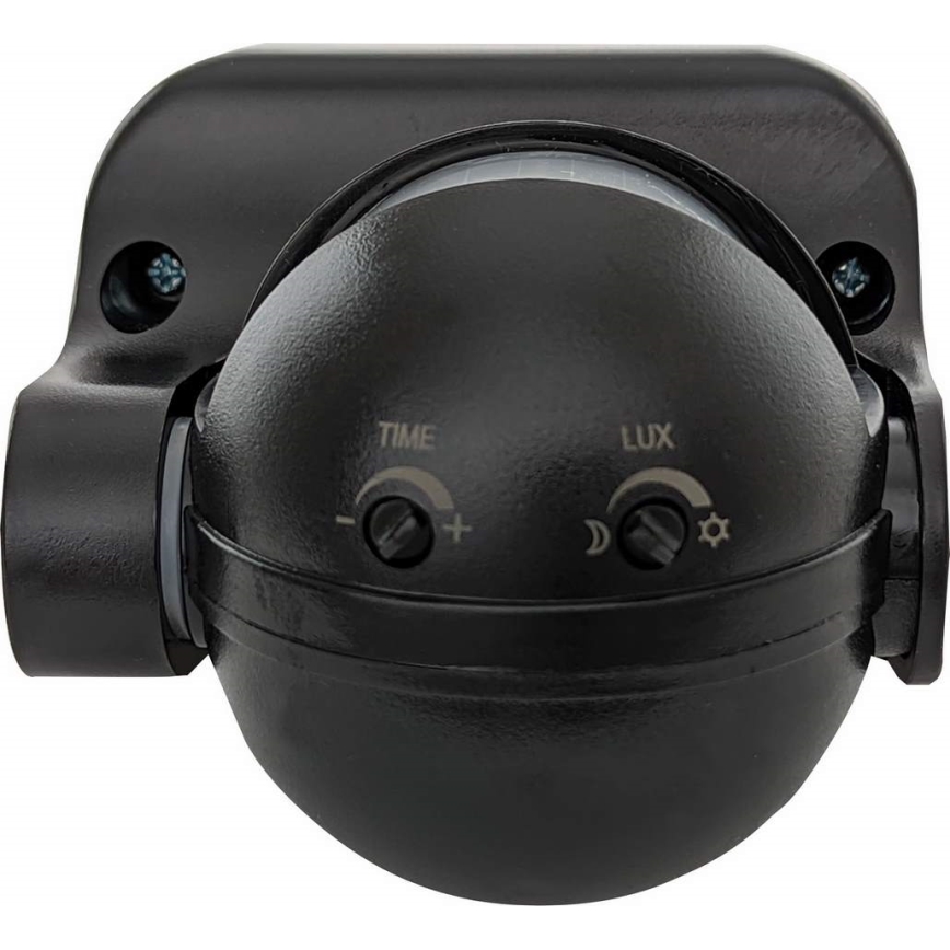 Уличный PIR-датчик движения 1200 Вт/230 В IP44, черный