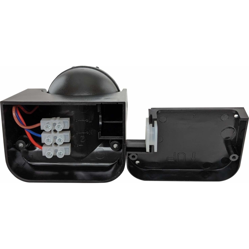 Уличный PIR-датчик движения 1200 Вт/230 В IP44, черный