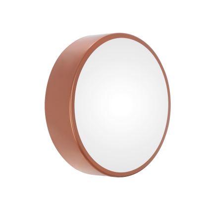 Уличный потолочный светильник с датчиком CLEO 2xE27/24W/230V диаметр 30 см медный IP54