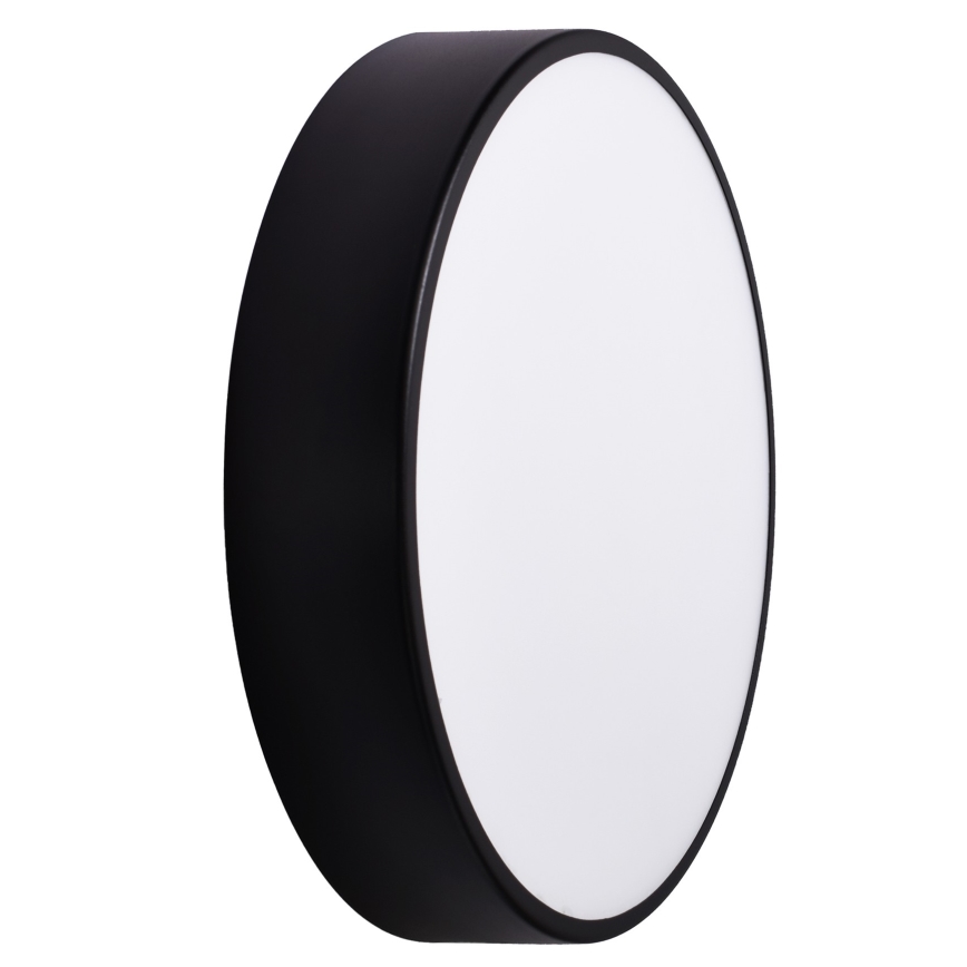 Уличный потолочный светильник с датчиком CLEO 3xE27/24W/230V диаметр 40 см черный IP54