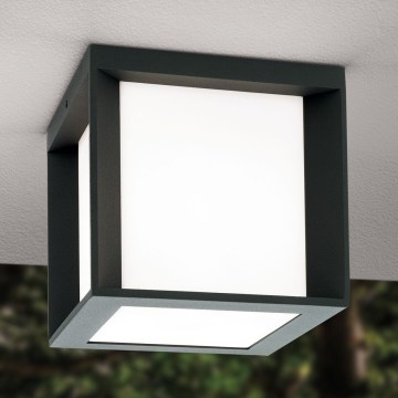Уличный светильник HENRY 1xE27/15W/230V 16x16 cm IP44 антрацит