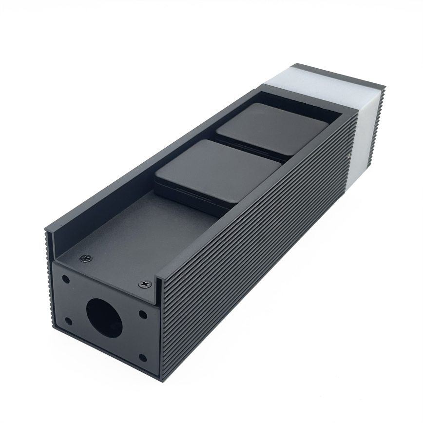 Уличный светильник с 2 розетками VESPER 1xG9/5W/230V IP44 30 см, чёрный