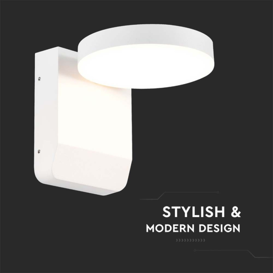 Уличный светодиодный настенный гибкий светильник LED/17W/230V IP65 3000K белый