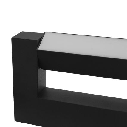 Уличный светодиодный гибкий настенный светильник 2xLED/16W/230V IP54 90 см черный