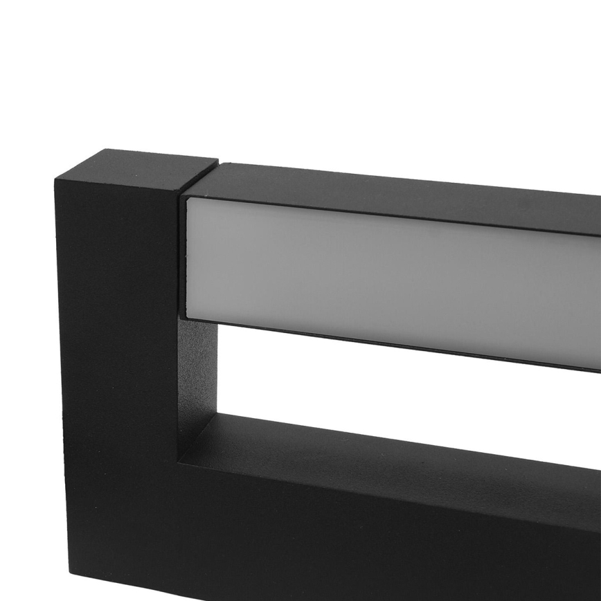 Уличный светодиодный гибкий настенный светильник 2xLED/4W/230V IP54 30 см черный