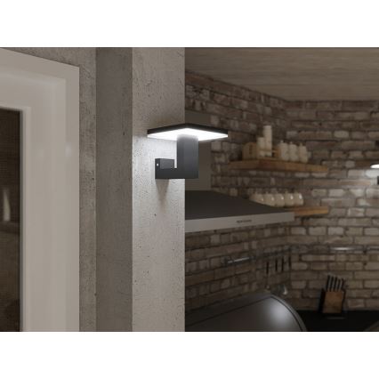 Уличный светодиодный настенный светильник BARI LED/10W/230V 4000K IP54 антрацит