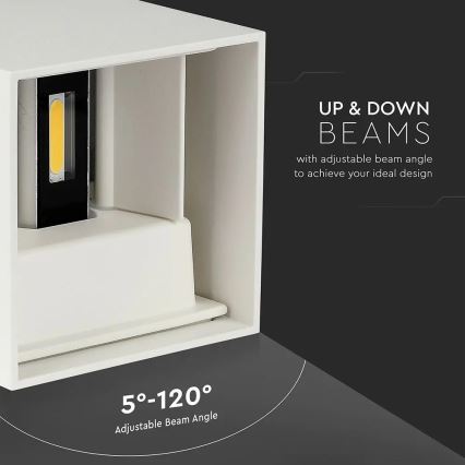 Уличный светодиодный настенный светильник LED/11W/230V 3000K IP65 белый