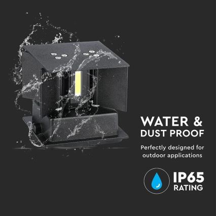 Уличный светодиодный настенный светильник LED/11W/230V 3000K IP65 черный