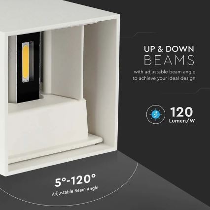 Уличный светодиодный настенный светильник LED/11W/230V 4000K IP65 белый