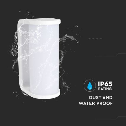 Уличный светодиодный настенный светильник LED/12W/230V 3000/4200/6500K IP65 белый