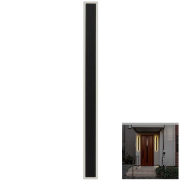 Уличный светодиодный настенный светильник LED/17W/230V 3000K IP65 черный