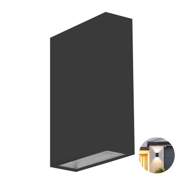 Уличный светодиодный настенный светильник LED/4W/230V 3000K IP65 черный