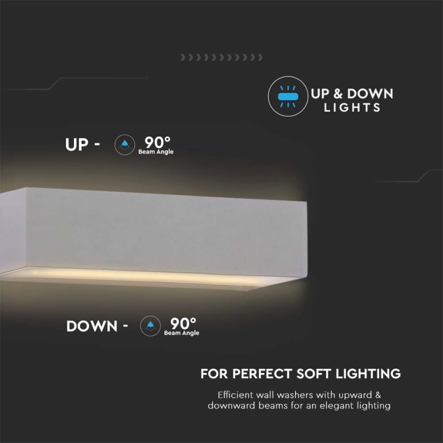 Уличный светодиодный настенный светильник+B1052 LED/9W/230V 3000K IP65