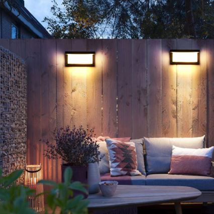 Уличный светодиодный настенный светильник NEELY LED/12W/230V 4000K IP54 антрацит