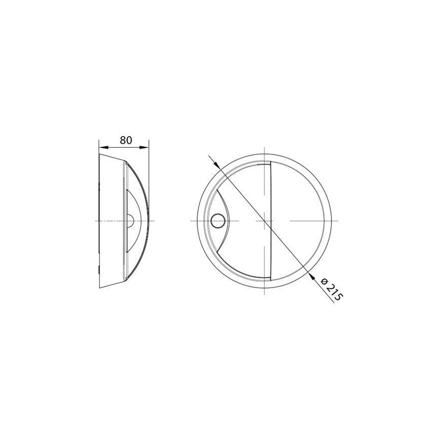 Уличный светодиодный настенный светильник с датчиком LED/14W/230V IP54