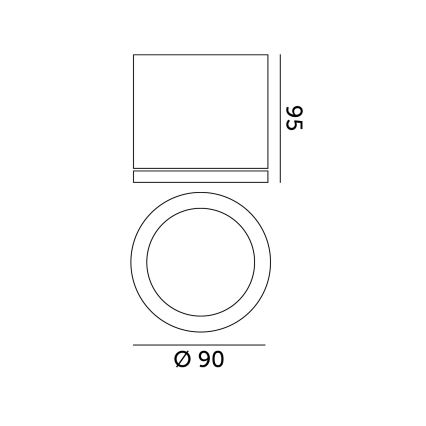 Уличный точечный светильник 1xGU10/35W/230V IP54 круглый черный