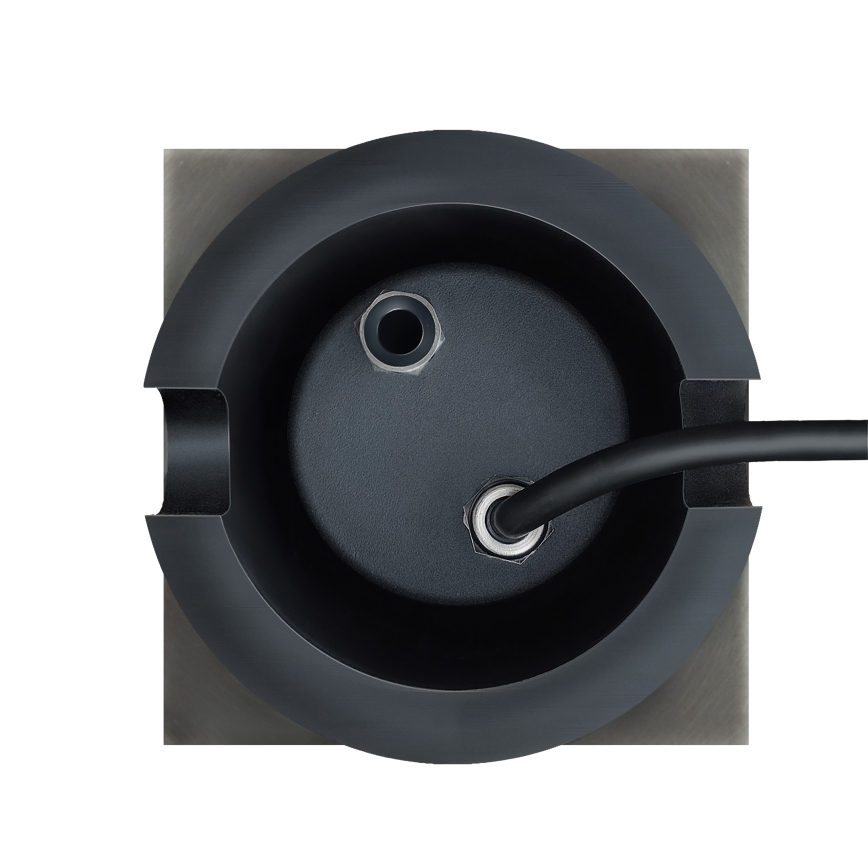 Уличный тротуарный светильник LUKKA CONNECT 1xGU10/4W/230V IP67 матовый хром угловой