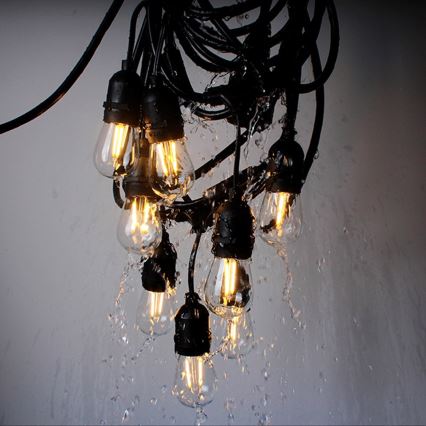 Уличная декоративная гирлянда GARLAND 10xE27/15W/230V 10 м IP44