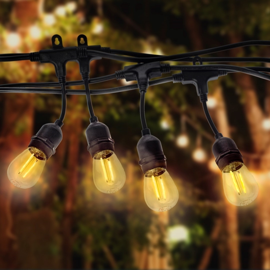 Уличная декоративная гирлянда GARLAND 10xE27/15W/230V 10 м IP44