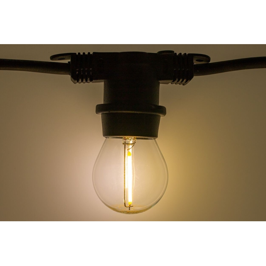 Уличная декоративная гирлянда MIMOSA 20xE27/1,3W/230V IP44 10м