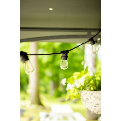 Уличная декоративная гирлянда MIMOSA 20xE27/1,3W/230V IP44 20м