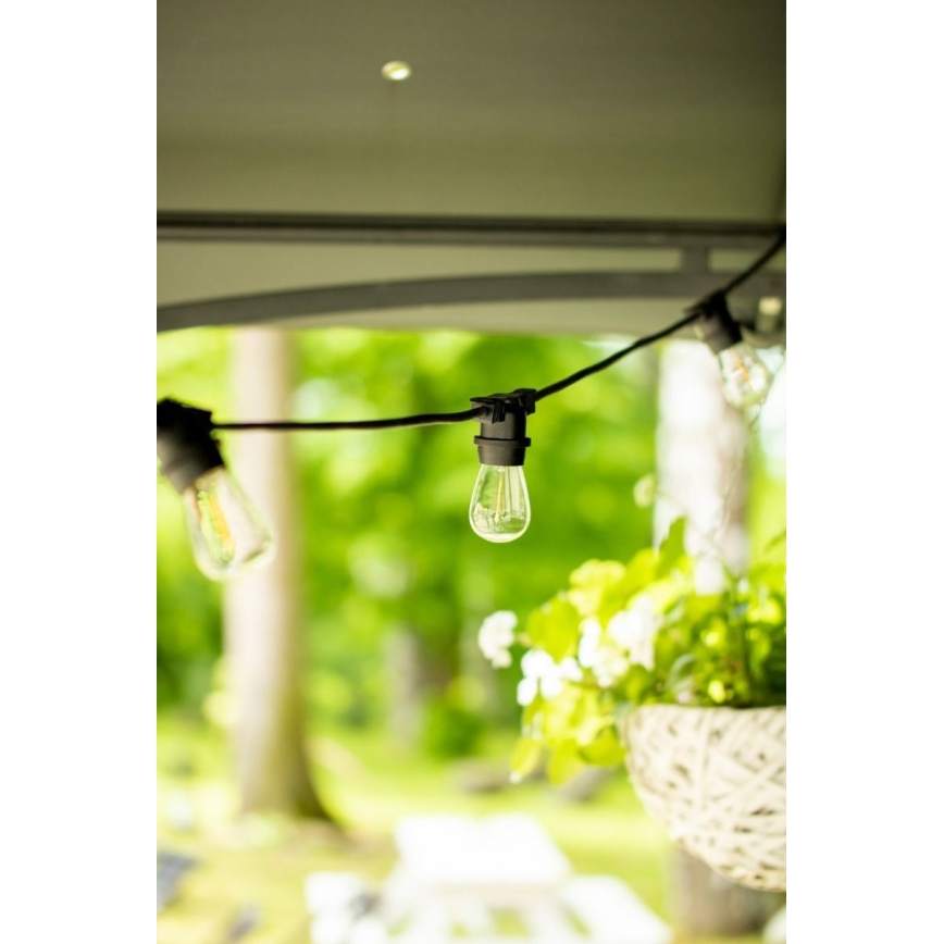 Уличная декоративная гирлянда MIMOSA 20xE27/1,3W/230V IP44 20м