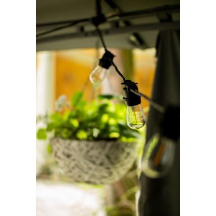 Уличная декоративная гирлянда MIMOSA 20xE27/1,3W/230V IP44 20м