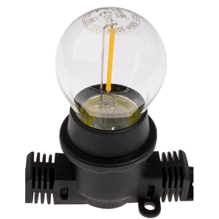 Уличная декоративная гирлянда MIMOSA 20xE27/1,3W/230V IP44 20м