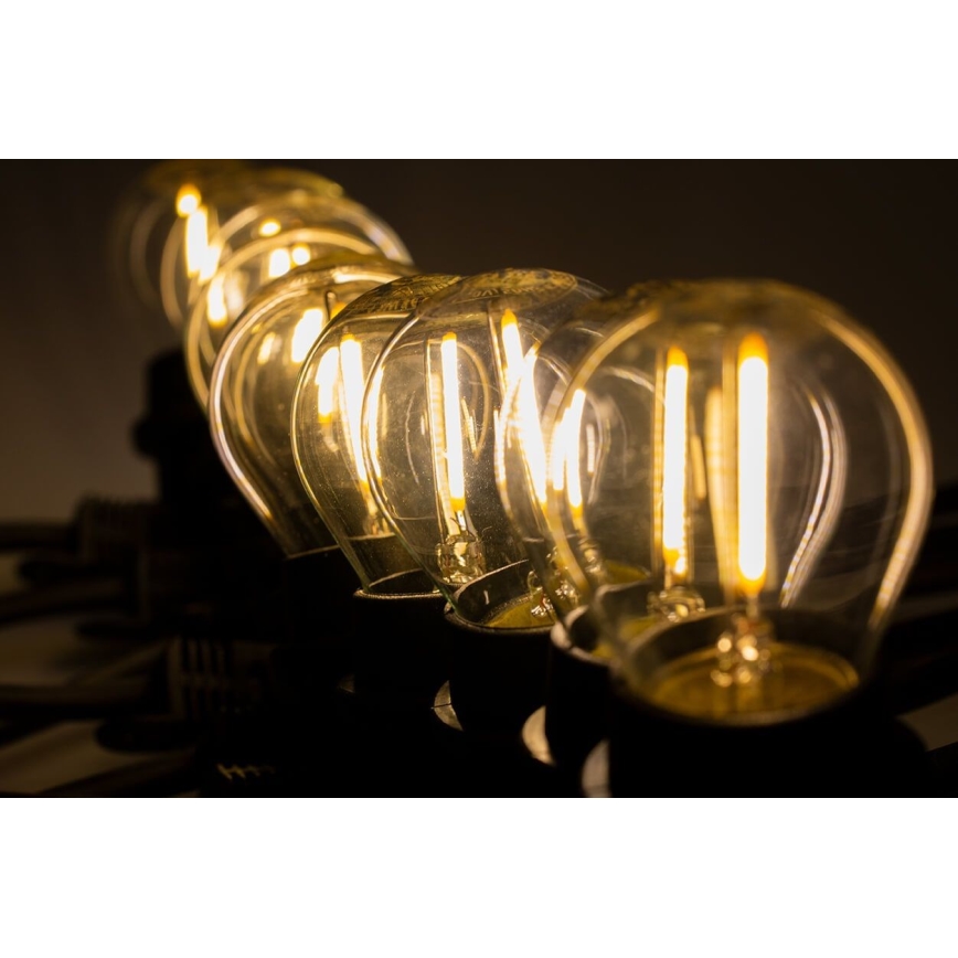Уличная декоративная гирлянда MIMOSA 20xE27/1,3W/230V IP44 20м