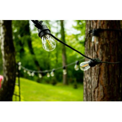 Уличная декоративная гирлянда MIMOSA 20xE27/1,3W/230V IP44 20м