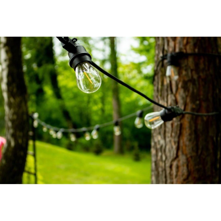 Уличная декоративная гирлянда MIMOSA 20xE27/1,3W/230V IP44 20м