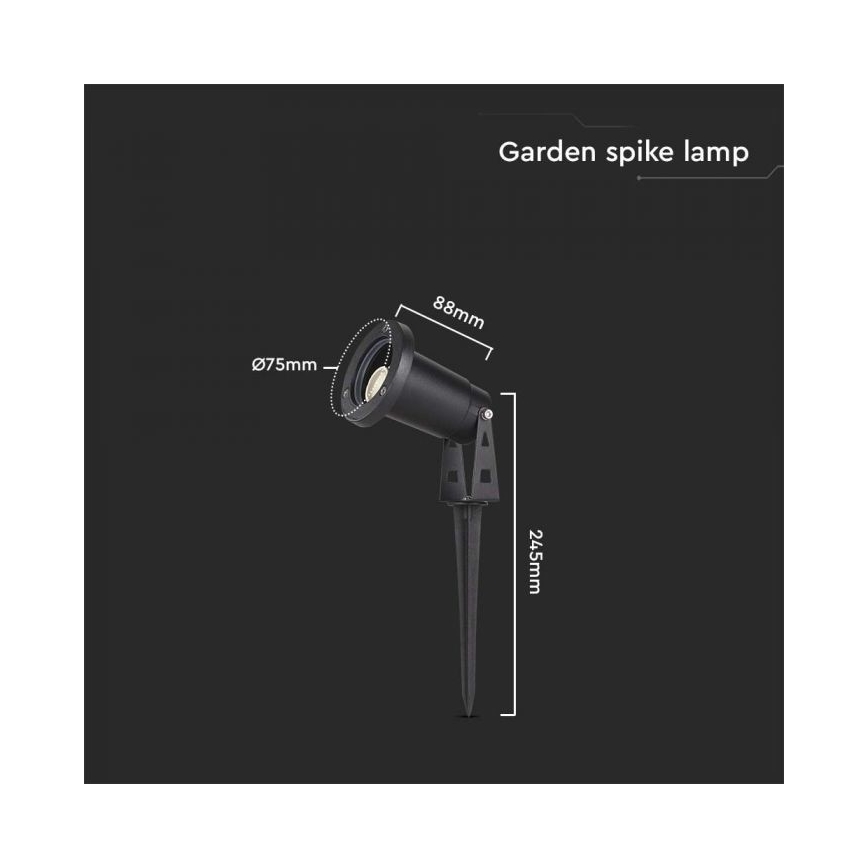 Уличная лампа 1xGU10/35W/230V IP65