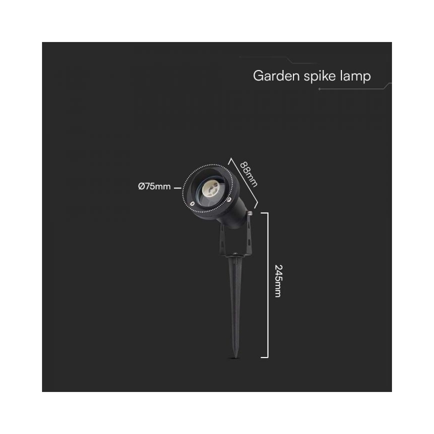 Уличная лампа 1xGU10/35W/230V IP65