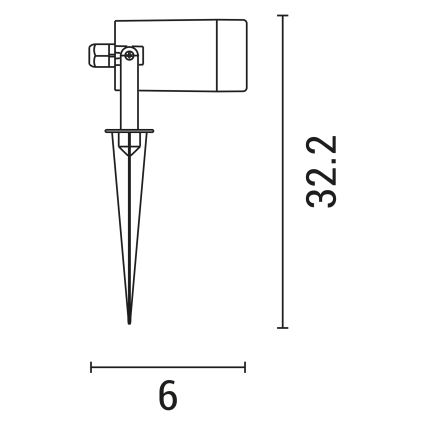 Уличная лампа 1xGU10/5W/230V белый IP65