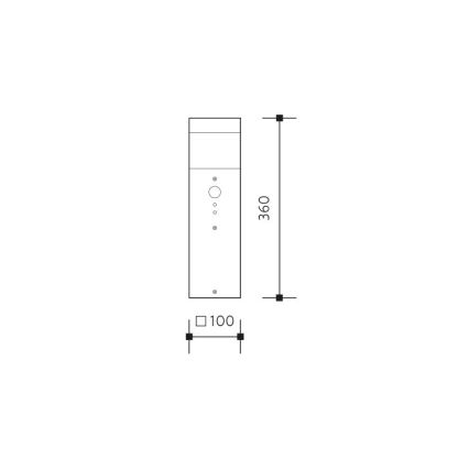 Уличная лампа GARD 1xE14/60W/230V IP44