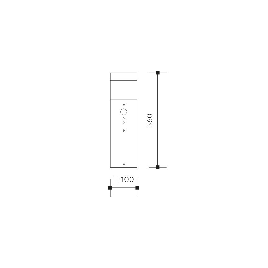 Уличная лампа GARD 1xE14/60W/230V IP44
