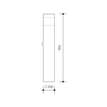 Уличная лампа GARD 1xE14/60W/230V IP44