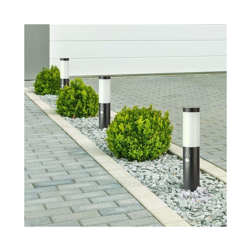 Уличная лампа с датчиком 1xE27/60W/230V IP44 45 см антрацит
